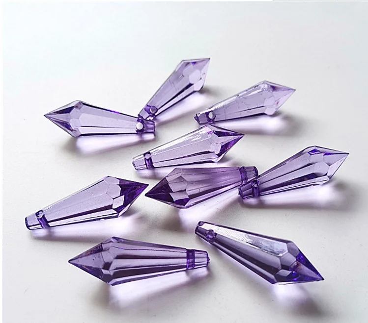 

Wholesale 11x33mm Acrylic Beads Plastic Lighting Accessories chandelier pendant hanging Accessories