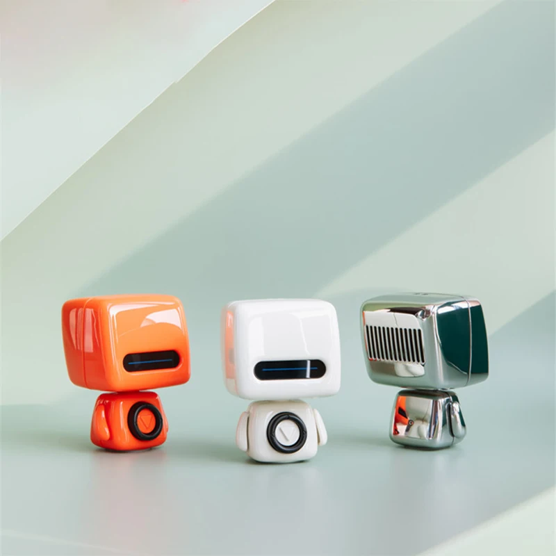 

Drop Shipping Mini Tiny USB Multifunction Personality Festival Gifts Robot Wireless Speaker Super Bass Portable Speaker