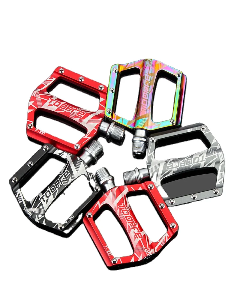 

MTB Bicycle Pedals Bearing Ultralight Aluminum Alloy Cycling Pedals Non-slip Bike pedal, Red/black/titanium/color