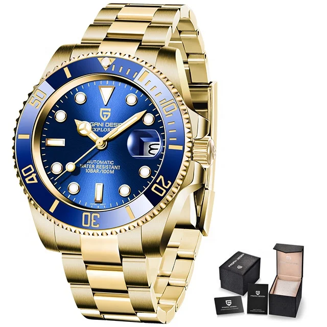 

PAGANI DESIGN Top Brand New Stainless Steel Mechanical Watch Sapphire Glass Automatic Watch Luxury Waterproof Sports Men Watch