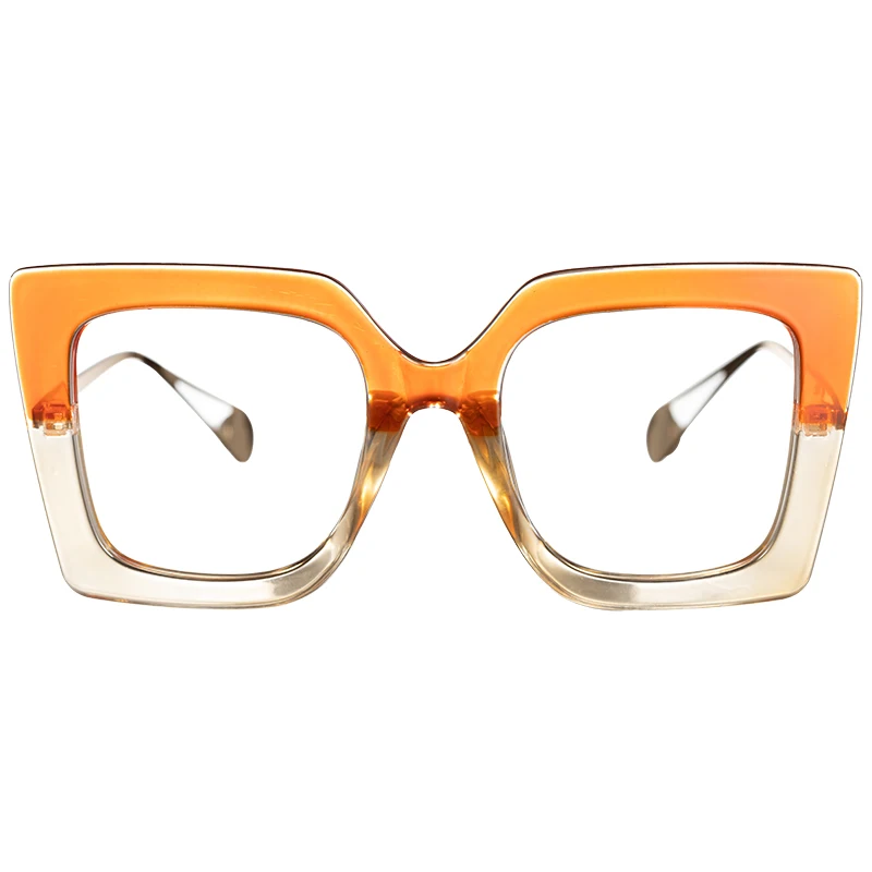 

2021 New Design Fashion Wholesale Women Custom Big Oversized Style Square Optical Eyeglasses Frames Clear Glasses Manufacturer
