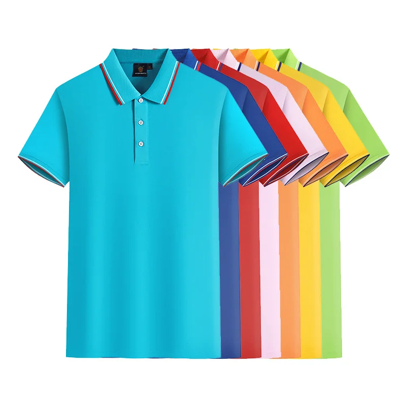 

Wholesale Camisas Men's Mercerized Cotton Polo Shirt Custom Printing Logo Blank Playeras Polo t-shirts Camisetas para Hombre