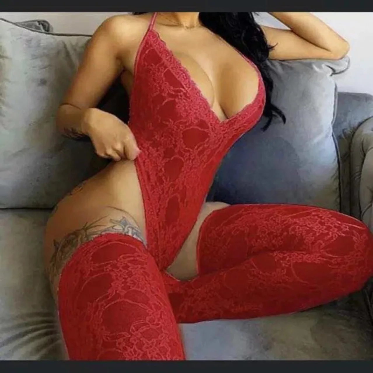 

Wholesale Transparent Lace Mesh Lengerie Bodysuit Lingerie-Sexy Hot Lingerie
