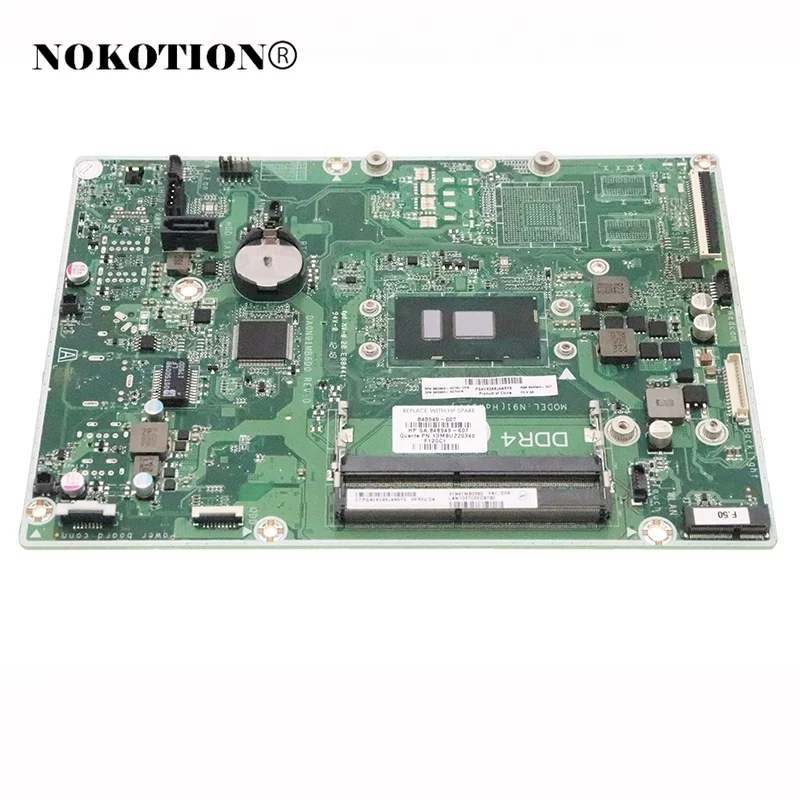 

848949-607 848949-601 848949-007 DA0N91MB6D0 For HP ALL-in-One 20-C 22-B 24-E 24-G AIO Motherboard With SR343 i3-7100U DDR4