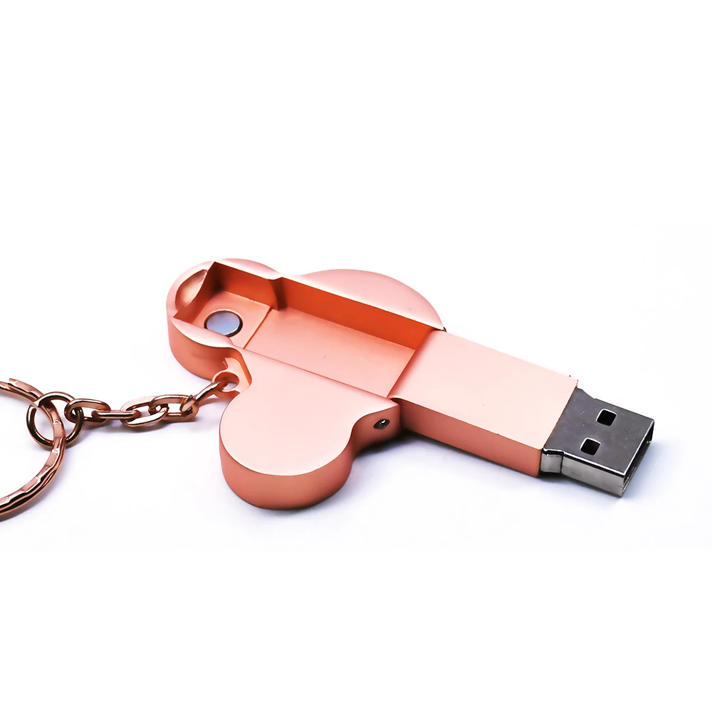 USB flash drive fashion16GB 8GB 32GB 4GB 64GB silver metal pendrive flash memory stick pen drive usb stick disk hot sale - ANKUX.COM