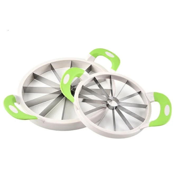 

Hot Sale Cantaloupe Corer Divider Melon Stainless Steel Round Fruit Cutter Tool Set Watermelon Slicer