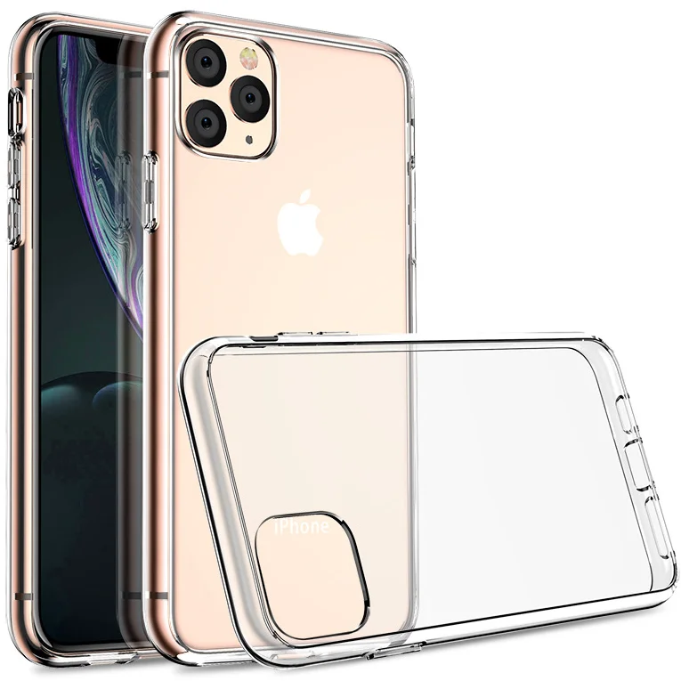 

For Iphone 13 Case, Transparent 1.5mm Crystal Clear TPU Phone Case Back Cover For iPhone 11 12 13 Pro Max