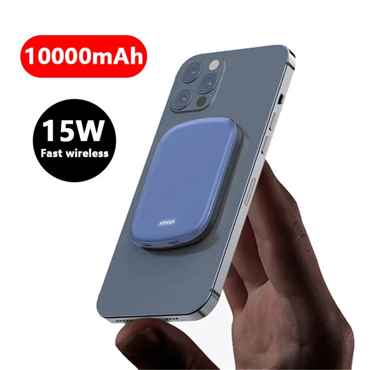 

Hot Sale 5000mAh 10000mah Magnetic Wireless Power Bansk For Mag Safe Powerbank Mobile Phone 15W Fast Charger For iPhone 13 12