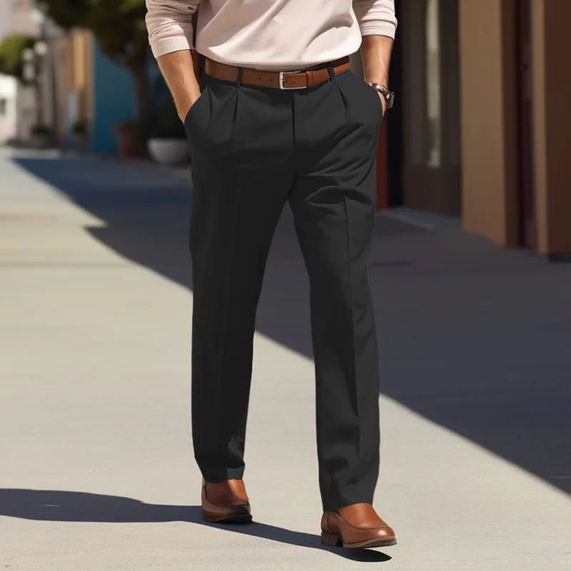 Slim Fit Anti Wrinkle Suit Trousers