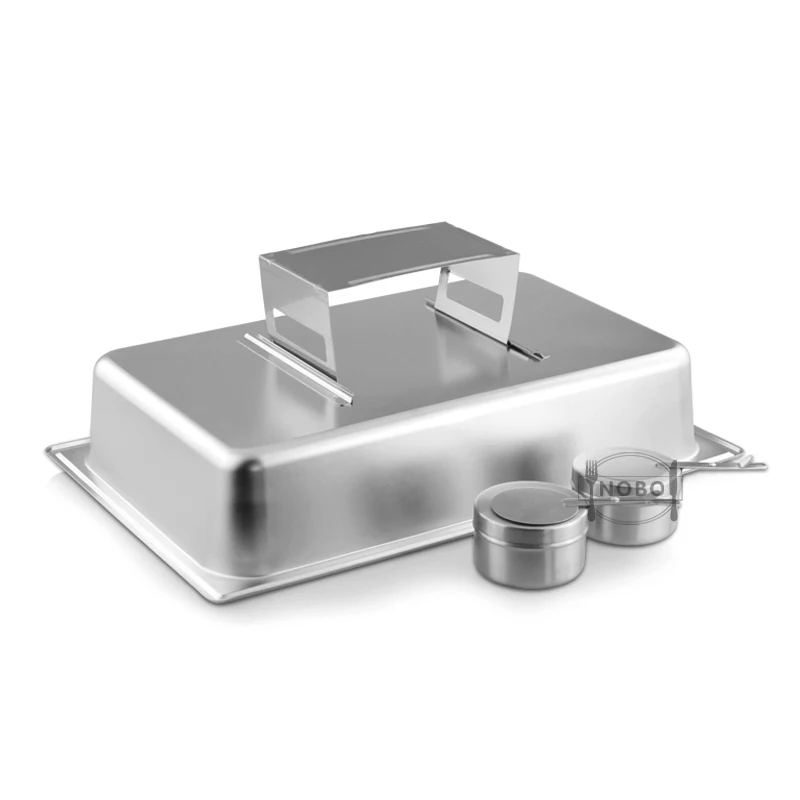 Rectangular Selfservice Commercial Food Serving Chafer Clear Dome