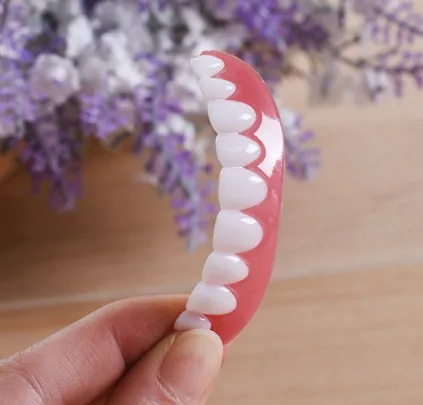 

Stock perfect instant smile comfort fit flex teeth top down cosmetic veneer fits As Seen On TV, One colors(pls see below color cards)