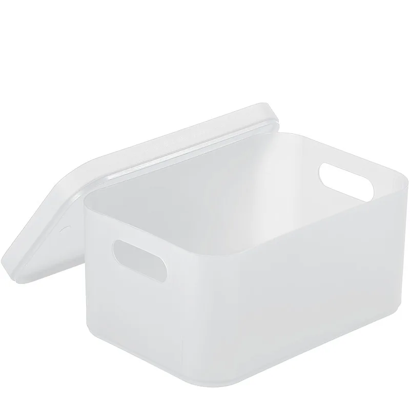 

cosmetic desktop organizer makeup storage box with lid Plastic storage boxes, Clear
