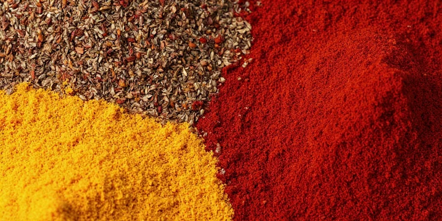 Line-up of bitter spices