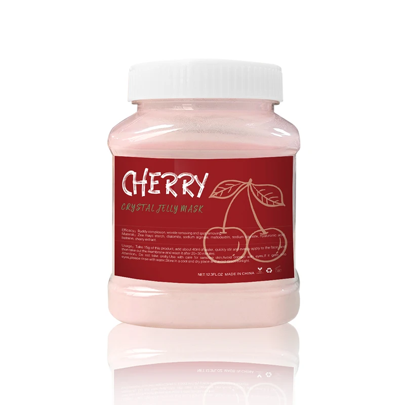 

HXY OEM ODM Private Label Organic Natural Cherry Clay Modeling Whitening Mask Facial Powder Jelly Hydro Jelly Mask Powder