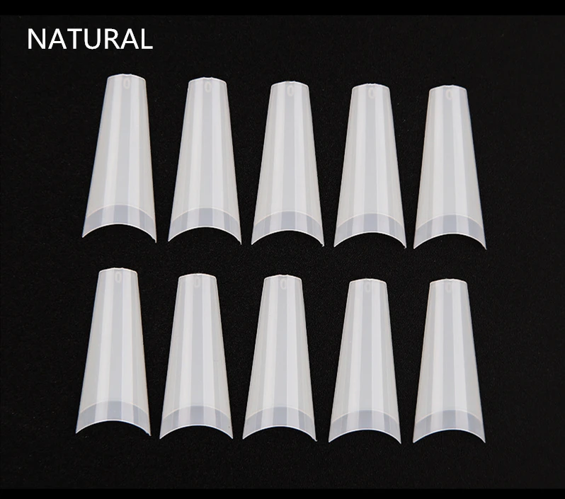 2020 New Design 500pcs European Flat French Artificial False Nail Tips for Salon