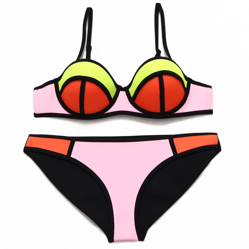 

Color Matching Ladies Split Swimwear Summer Hot Spring Beach Swimwear Ladies Sexy Underwear Set