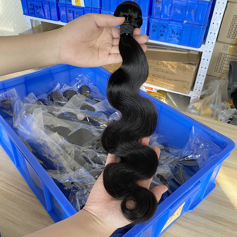 

LeShine Wholesale Hair Distributors Virgin Cuticle Aligned 30 Inch Human Hair Bundles, Russian Body Wave Hair Bundles