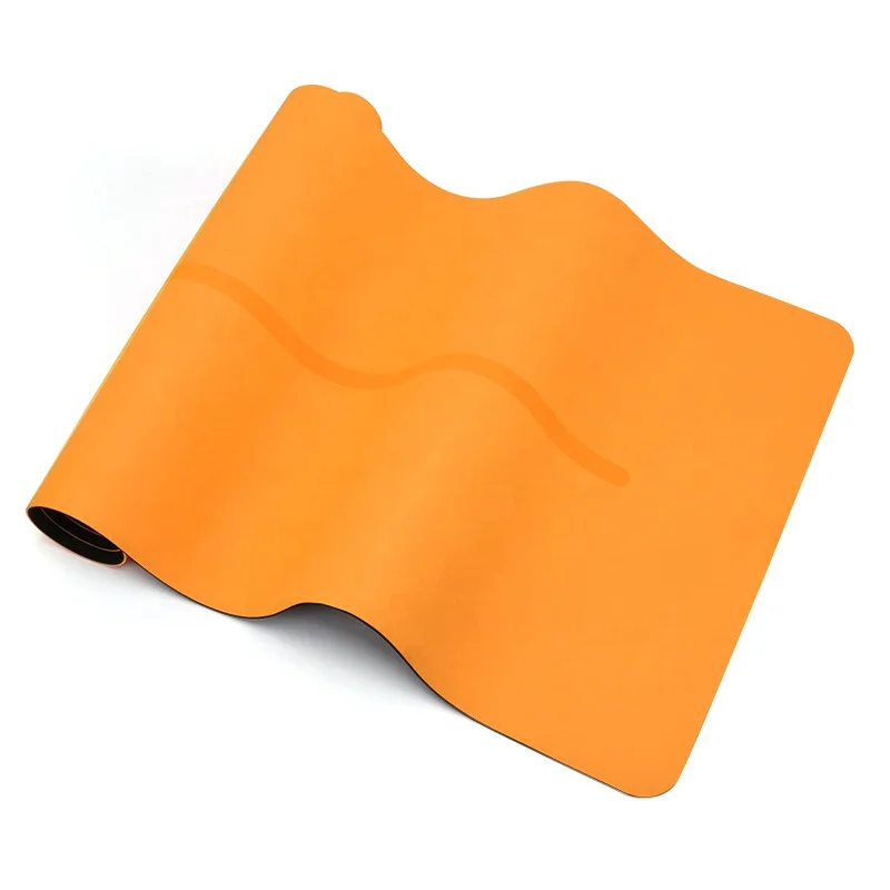 

ECO Friendly Custom Brand OEM TPE Yoga Mat Double Color Position 6MM, Orange+black