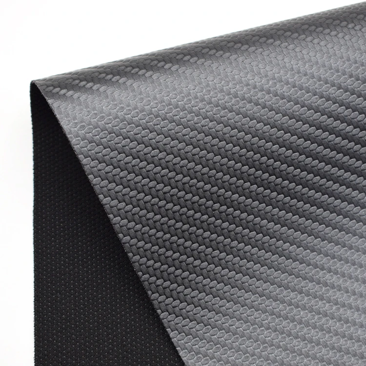 Eco Friendly China's Pvc Leather  Carbon Fabric for Car Seat