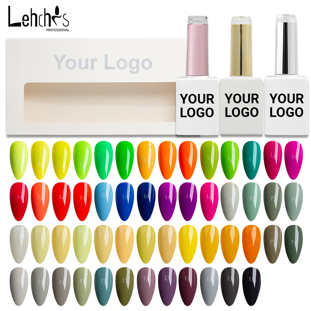 

Lehchiswholesale oem private label colorful uv led gel varnish semi permanent soak off gel nail polish for nails art salon