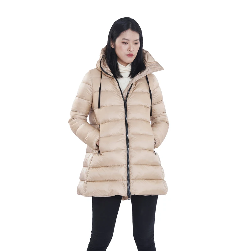 

Bechance high quality down feather puffer jacket light weight winter jacket women