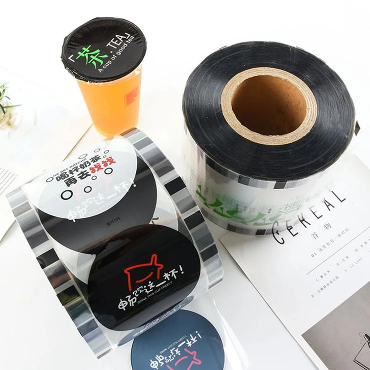 
Customized Printing Logo Esay Peel Laminated Bubble Tea/Yogurt Cup Sealing Film For Plastic/Paper Cup 