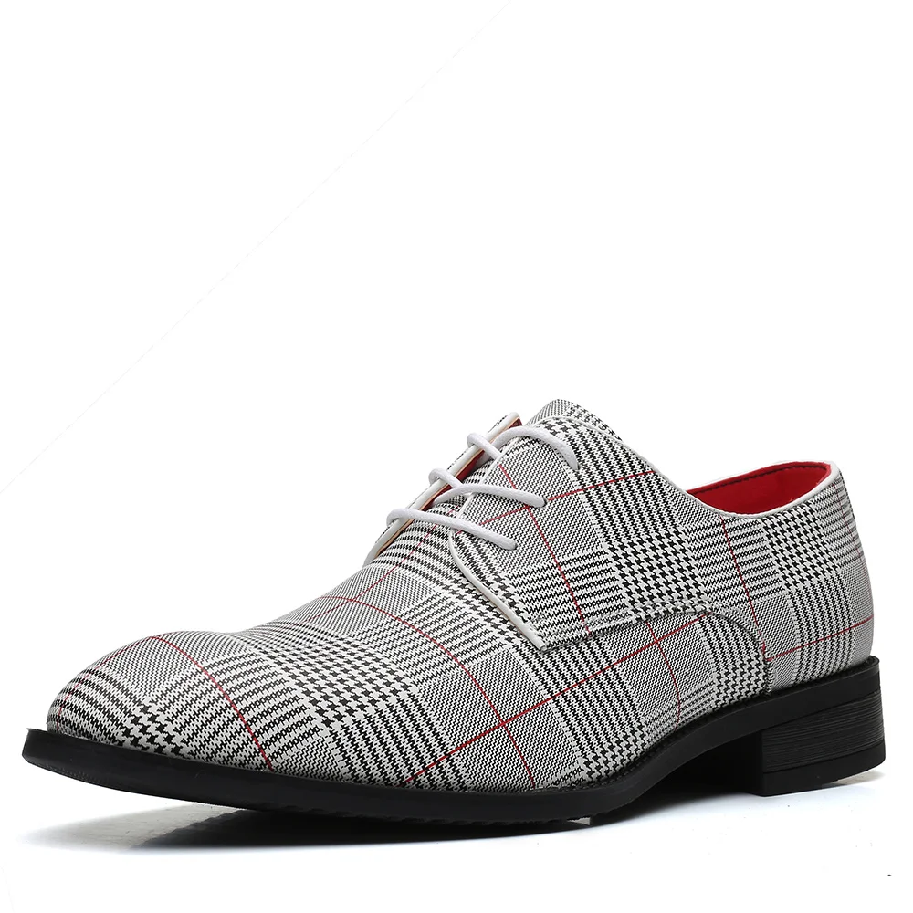 

Breathable Office Career Rubber Custom Men's Genuine Casual Leather Shoes, Black,white