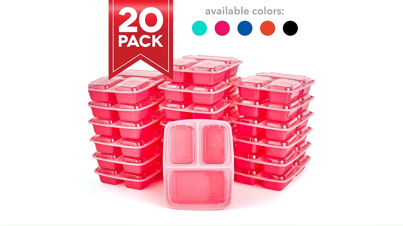 21pack Easy Find Vented Lids Food Storage Containers Airtight Kitchen
