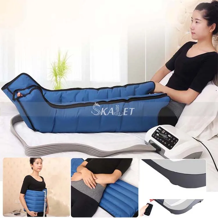 

Portable air wave pressure foot massager machine strong deep lymphatic stimulation massager