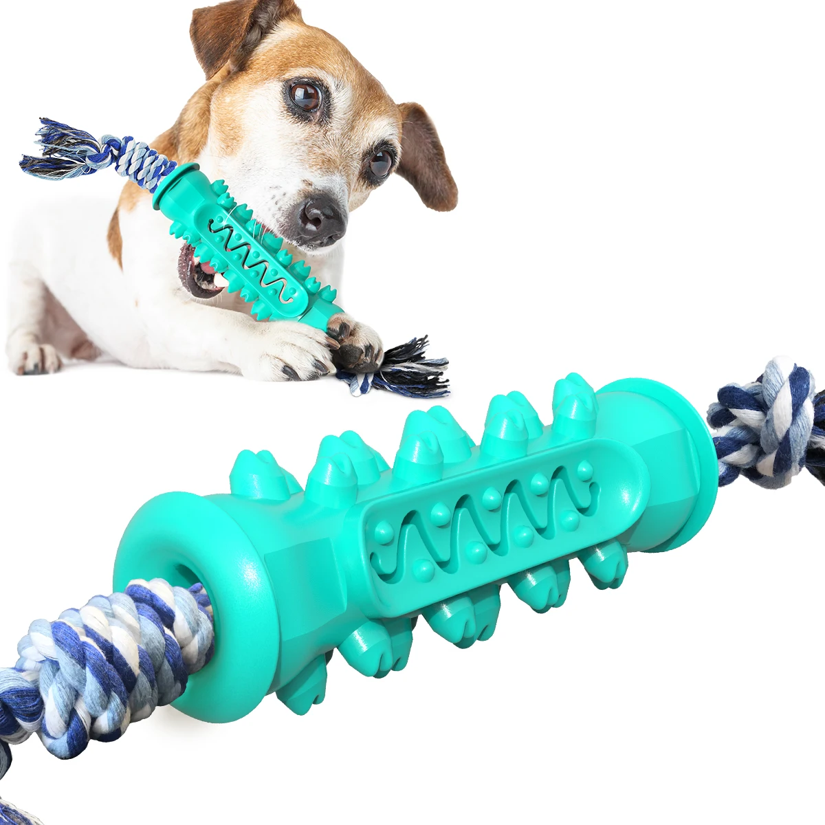 

Amazon Molar Bite Pet Toy Dog Tooth Cleaning Toy Dog Toothbrush with Rope Toy, Picture