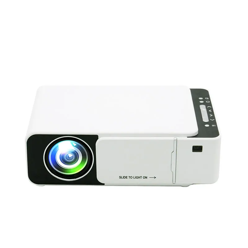 

Factory Smart Projector with High Brightness Upgraded LED Lighting Mulit Screen HD LED projector T5