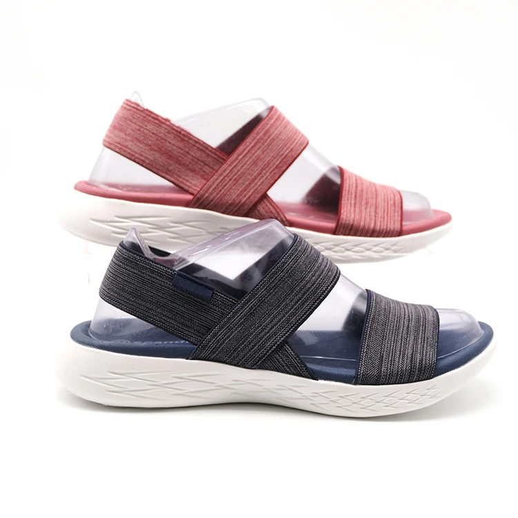 
Sport Chunky Fashion Casual Elastic Strap Flat Sandal Woman Platform 