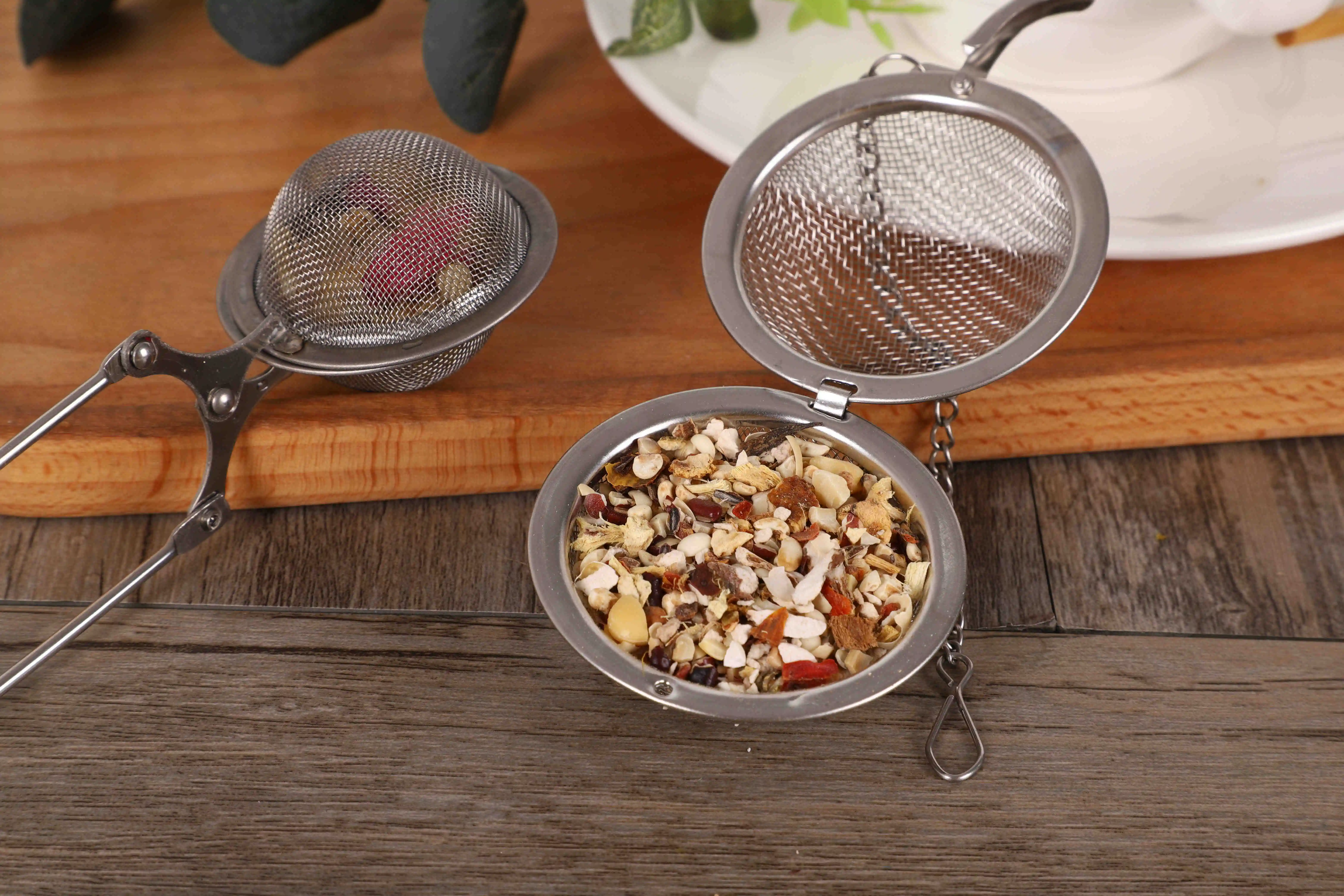 
YongKang Minli Stainless Steel Mesh Tea Strainer With Handle For Lid Tea 