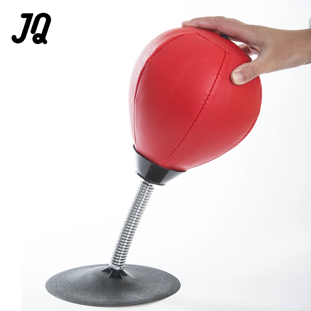 

Leather boxing speed bag platform standing boxing ball trainer, Red, black, black+red, blue+white, or customized