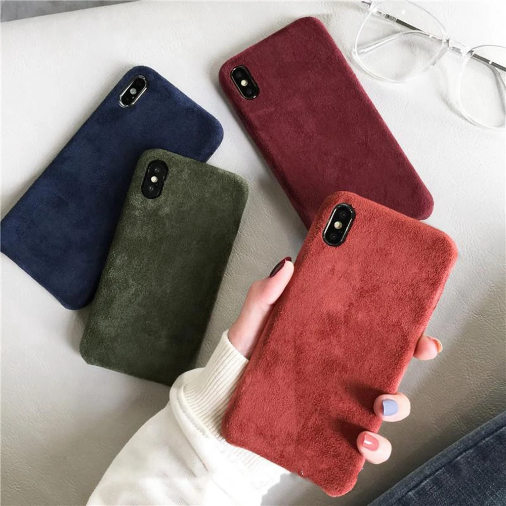 

Custom Ultrathin for iPhone Deer Cloth Case X 8 7 Plus Fabric Luxury Blank Fundas for i Phone Xr Xs Max Soft Mobile Phone Shell