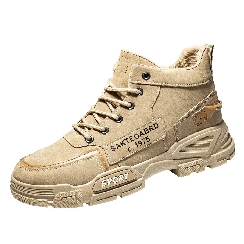 

2022 Men's Leather Fashion mens shoes casual Breathable Sports Men's Non-Slip Walking Shoes, Picture