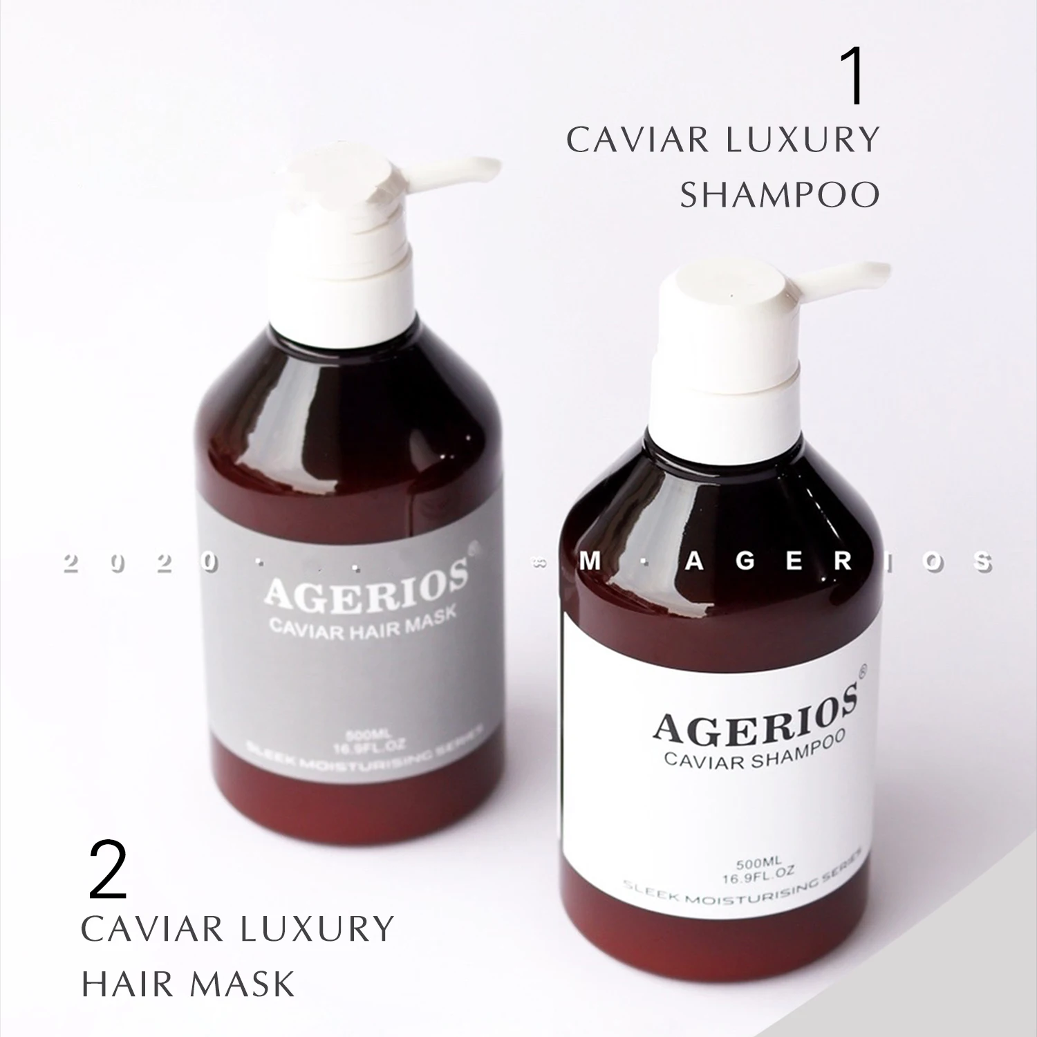 

AGERIOS Cosmetics Best Feedback Organic Silicone Free Shampoo and Conditioner