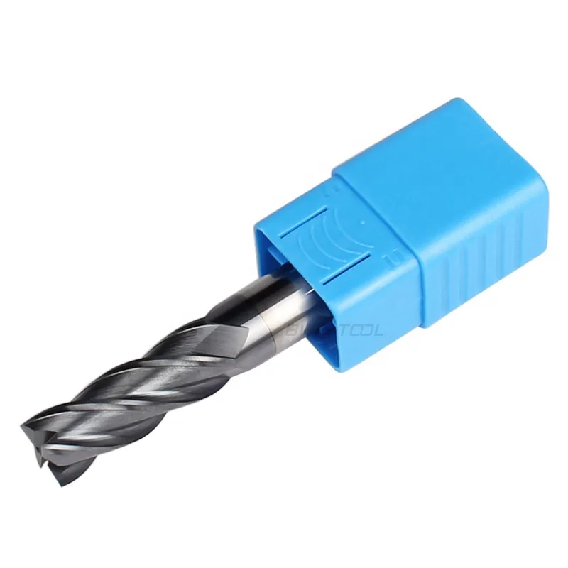 

High performance Diameter 20mm HRC45 standard length four flute end mills milling cutter for steel parts