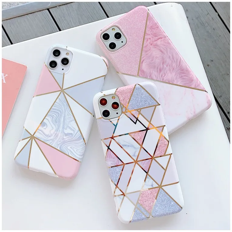 

Gold Laser Marble Case Shockproof TPU Protect Mobile Phone Accessories for iPhone 11/iPhone 11 Pro/iPhone 11 Pro Max