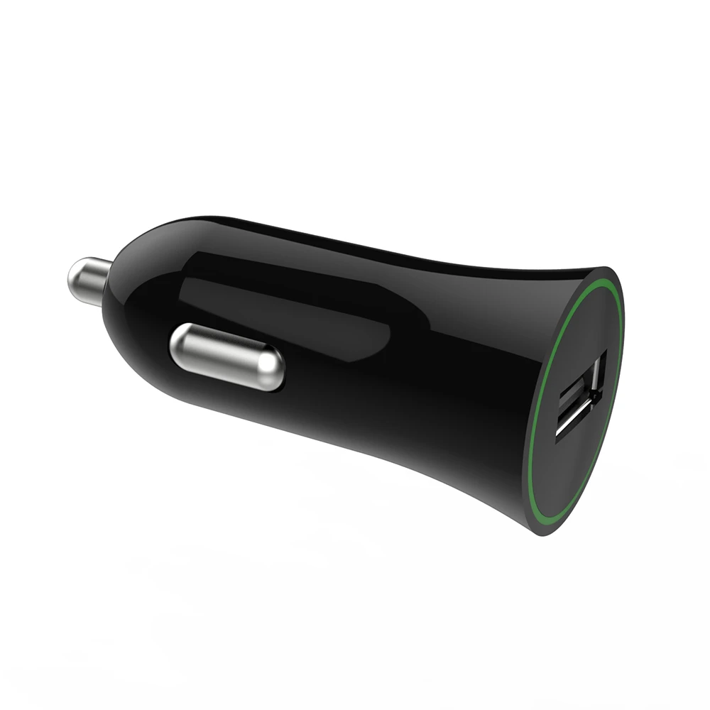 

Popular product 2021 mobile phone accessories 5V / 3.4A USB black port car charger for mobile phone charger
