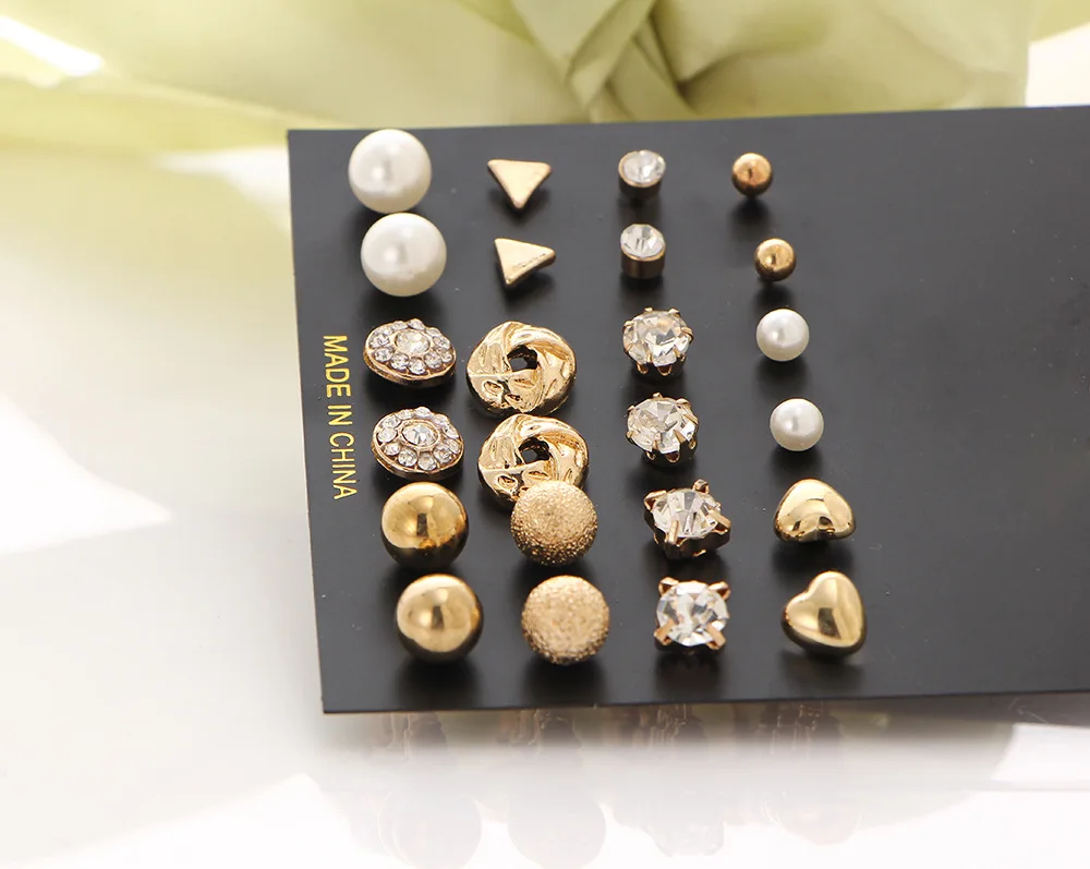 

Wholesale Fashion stud Earrings jewelry set Alloy stud earrings set HZSEJ18451