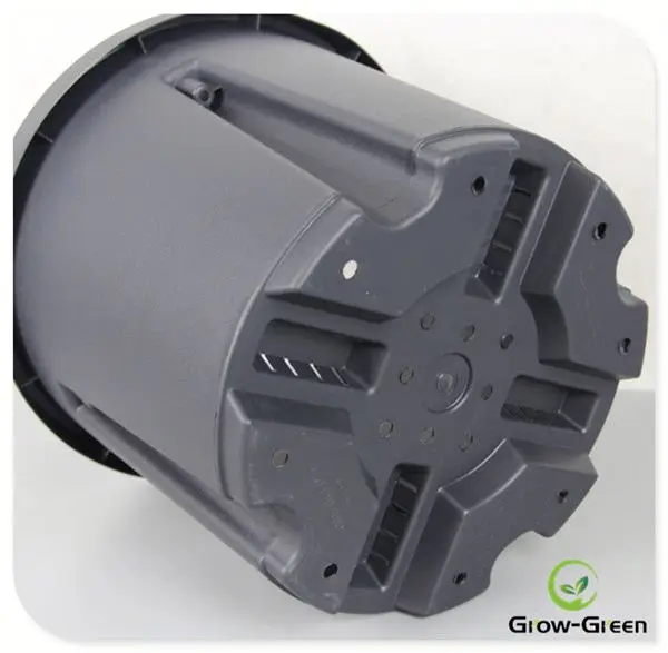 

1, 2, 2.5, 3, 5, 7, 10 gallon nursery plastic flower pot, Black,green