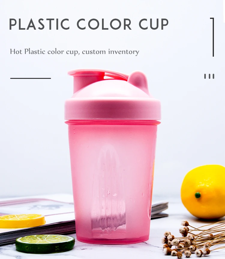 Plastic Bpa Free Gym Protein Shaker Bottle 600ml Plastic Shaker Bottle