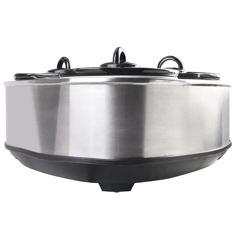 
High quality 3 Pot Triple Ceramic Electric Slow Cookers with 1.5l Capacity 