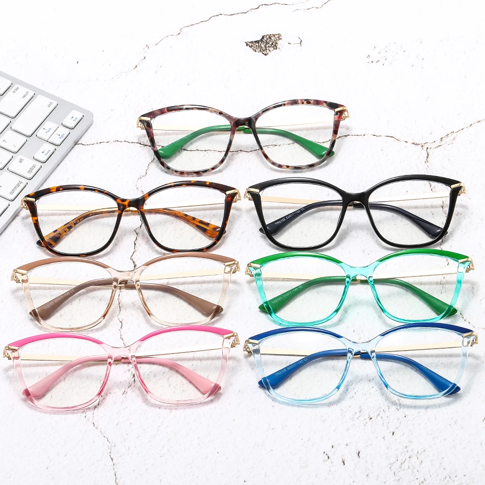 

Hot Sale Fashion Retro Cat Eye Blue Light Blocking Glasses Optical Frame TR90 Anti-Blue Light Glasses