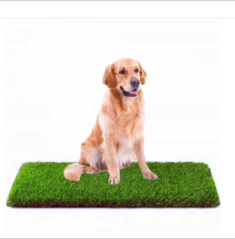 

PVC material artificial grass turf mats,out door indoor pet training mats