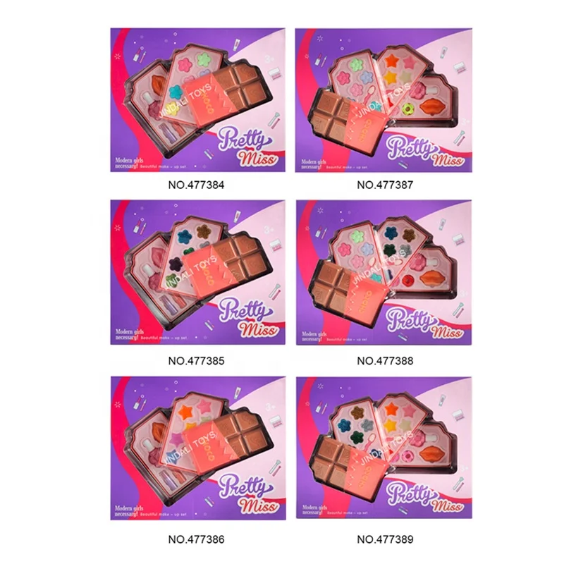 
Children pretend play girls toys chocolate makeup set kids cosmetics beauty kits make up toys 
