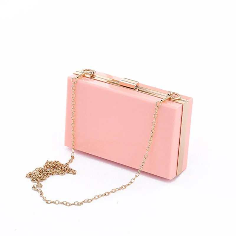 

Acrylic bag candy-colored series banquet women's bag hard box clutch bag