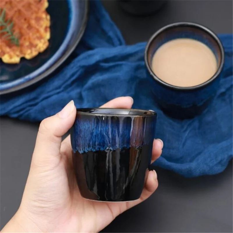

Ceramics Mini Round Gradient Coffee Cup, Blue