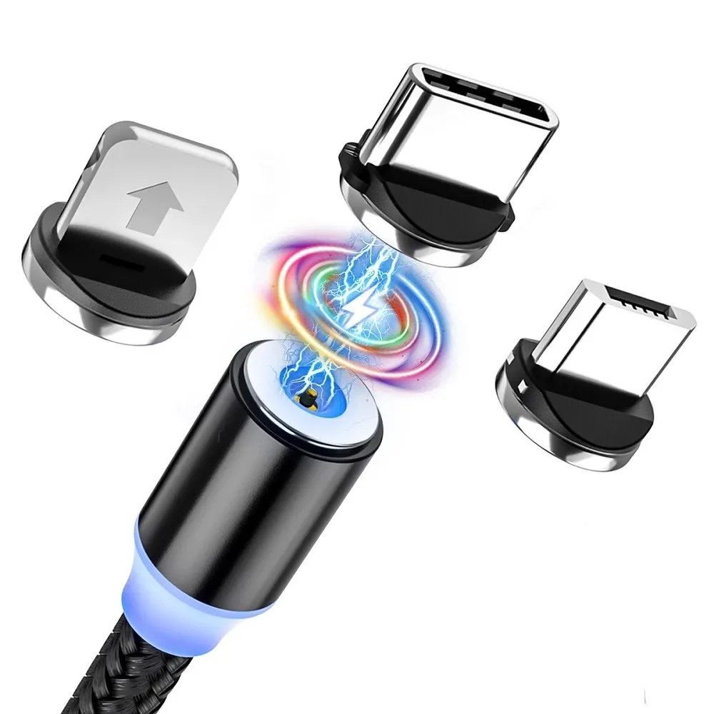 

2 Feet 2 in One 2 Device Sviwel Charging Magnetic Charging USB Cable